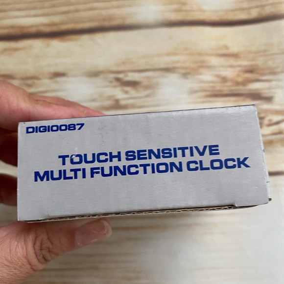 Touch Sensitive Multi Function White Digital Clock, 5 Modes. - Picture 2 of 13